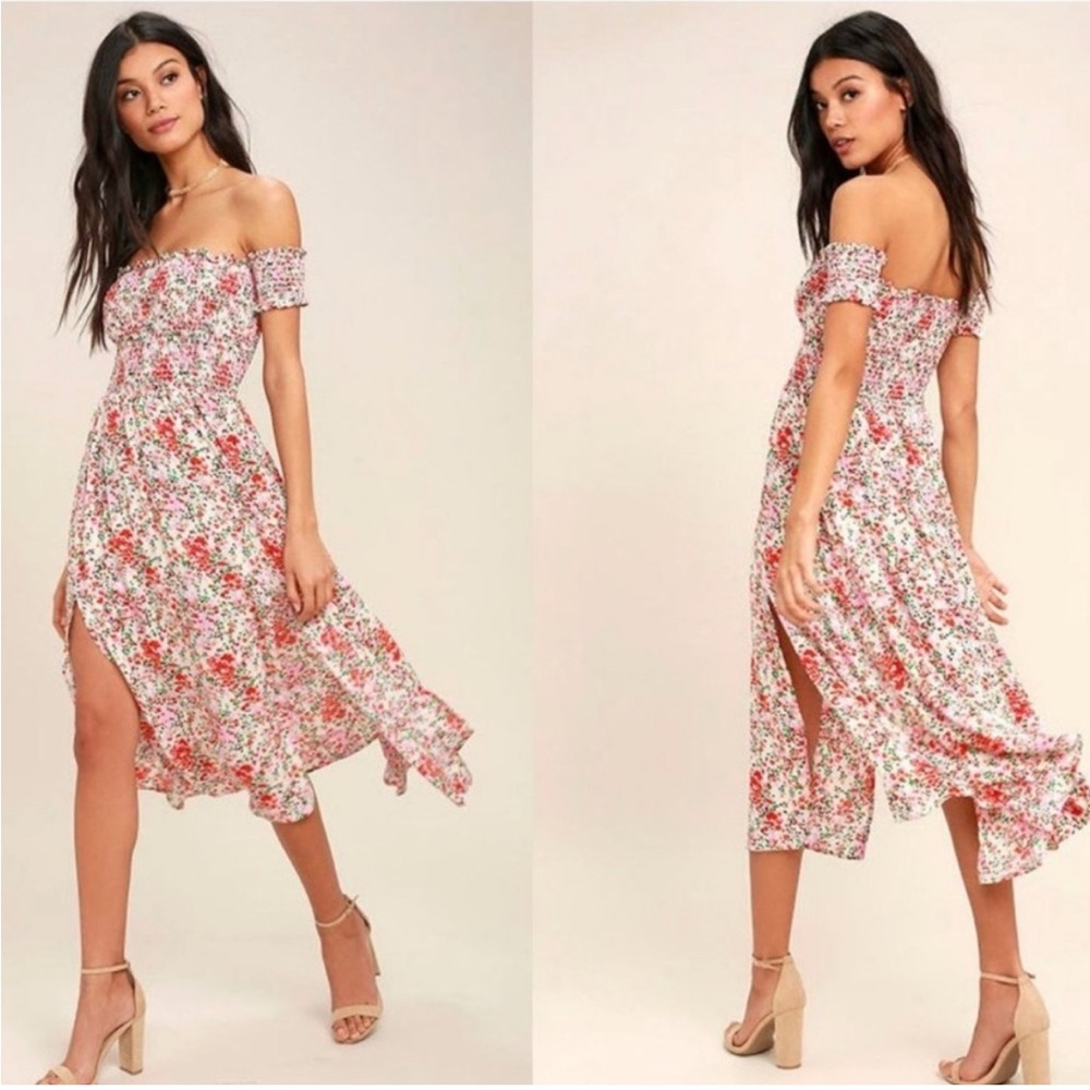 Floral Off-Shoulder Dress